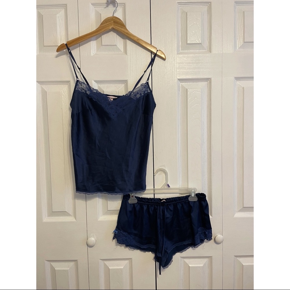 Navy Blue Victoria Secret Silky PJs